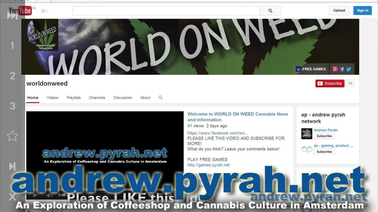 I have a New Channel! WORLD ON WEED – Cannabis News and Information