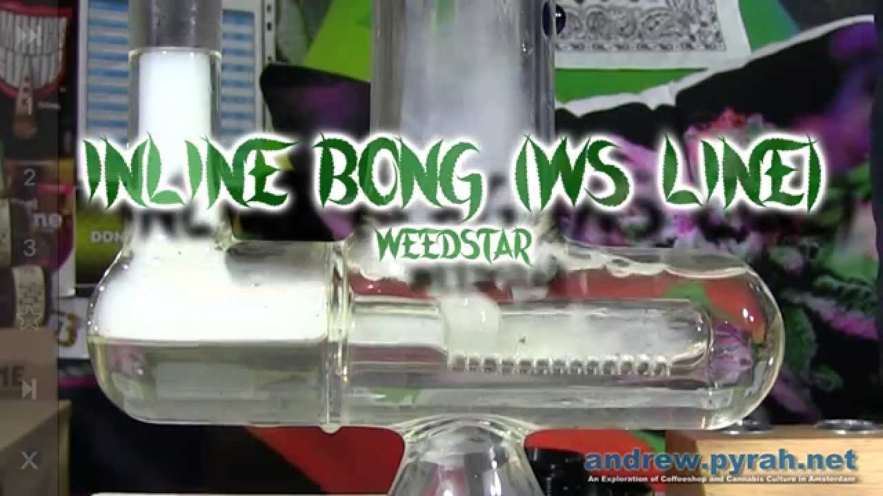 Slow Motion Bong Hits Weed Star WS Line Inline Bong